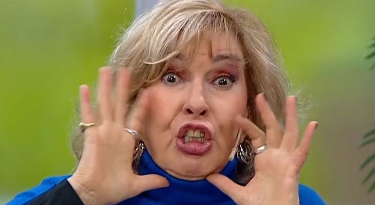 La actriz y conductora se enojó por la denuncia que realizó el hombre. Foto: Captura de TV
