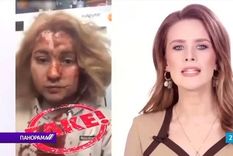 Las denuncias falsas de Rusia sobre Tania han sido repetidas en la TV estatal de Bielorrusia. Foto: BELARUS 1 TV