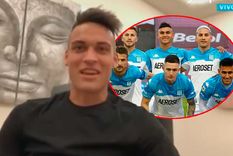 Lautaro Martínez llenó de elogios a un jugador del Racing de Gago. Foto: TyC Sports