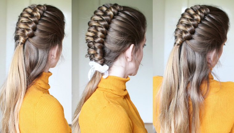 Las trenzas pueden ayudarte a mantener tu pelo controlado sin perder estilo. Foto: YouTube/Bridesandstyles12