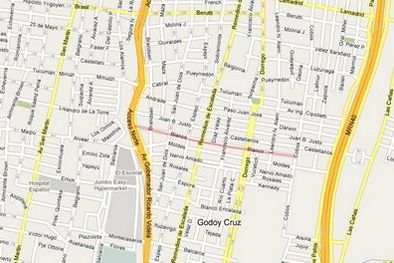 MDZol | En esta zona de Dorrego ocurrió el atraco. Foto: Google Maps