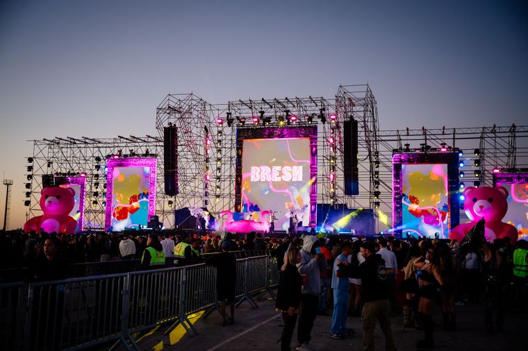 La Bresh en la Fiesta de Disfraces en San Nicolás. La Bresh en la Fiesta de Disfraces en San Nicolás.