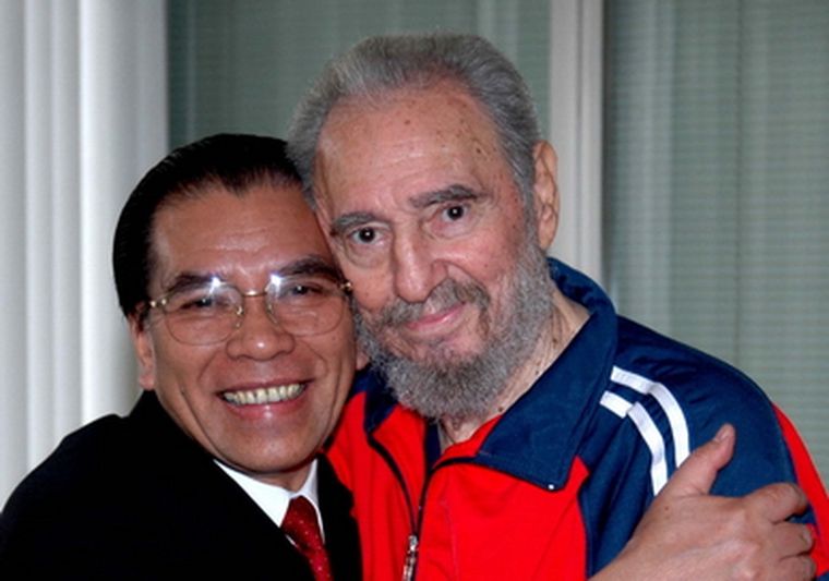 Última imagen de Castro junto al Secretario vietnamita, el 5 de junio pasado. Foto: NA