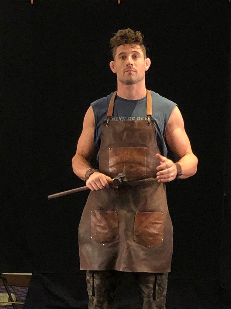 Agustín Peppi fue seleccionado para participar del concurso más importante de cuchillería a nivel mundial Foto: Gentileza