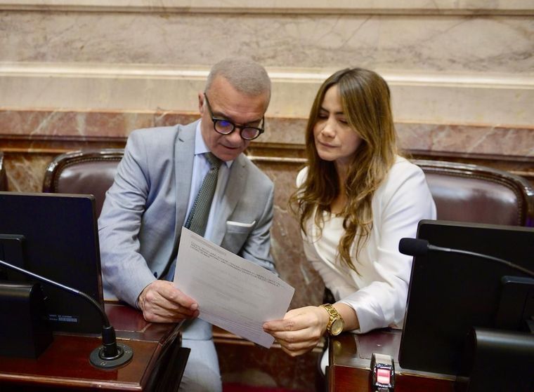 Senadores misioneros Carlos Arce y Sonia Rojas Decut