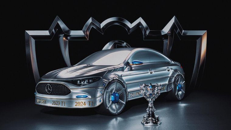 Mercedes Benz homenajea a los campeones de LoL con una obra de arte automovilística