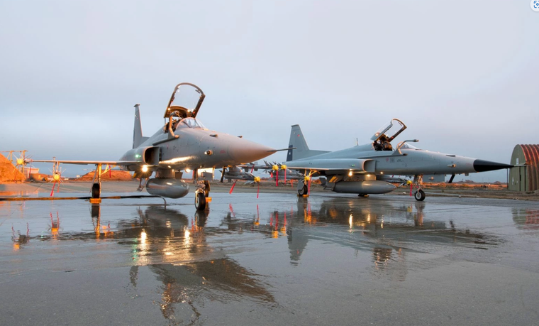 Chile desplegó aviones este miércoles Foto: Fuerza Aérea de Chile