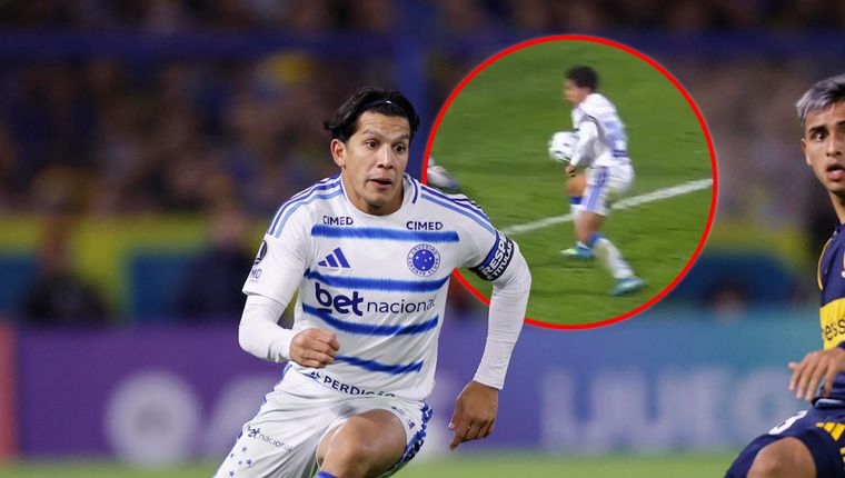 Lucas Romero habló de su mano en la última jugada de Boca-Cruzeiro.