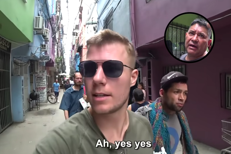 Kurt Caz El youtuber sudafricano quiso documentar la vida en la Villa 31 Foto: Captura YouTube / kurtcazyoutube