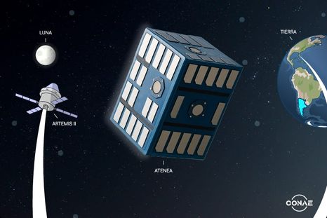 Atenea será parte del despliegue de cargas útiles que acompañarán a la nave Orion en su vuelo alrededor de la Luna.