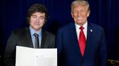 Donald Trump le entregó su respaldo a Javier Milei en Nueva York. Donald Trump le entregó su respaldo a Javier Milei en Nueva York.