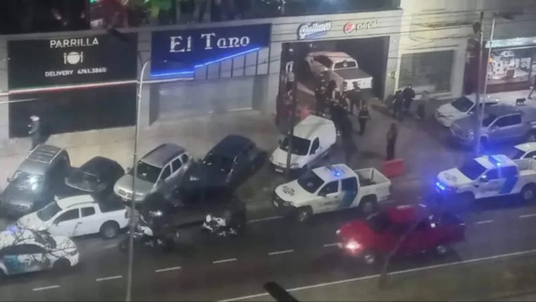 La parrilla en la que ocurrió el hecho Foto: captura de video