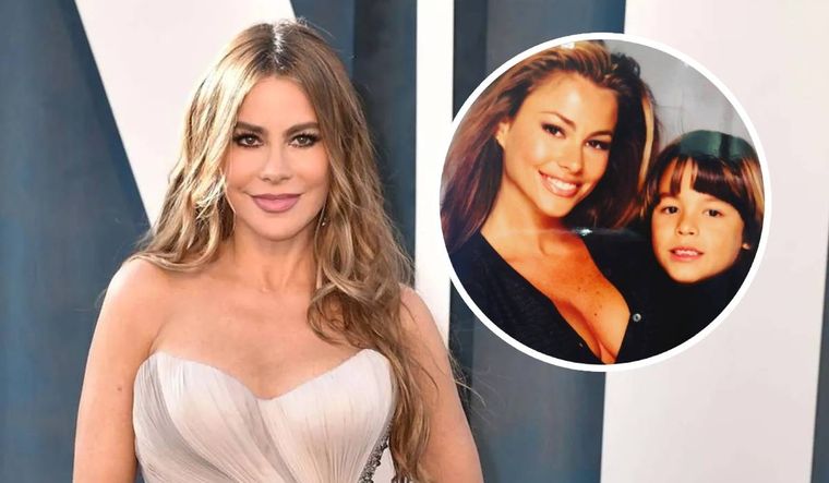 Sofía Vergara junto a su pequeño hijo, Manolo González Vergara.
