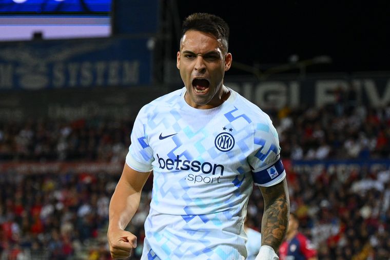 Lautaro Martínez convirtió en el triunfo del Inter sobre Cagliari.