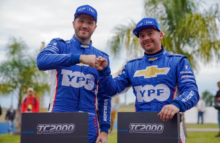 Canapino y Llaver estiraron la hegemonía de Chevrolet en el TC2000. Foto: @EquipoChevrolet