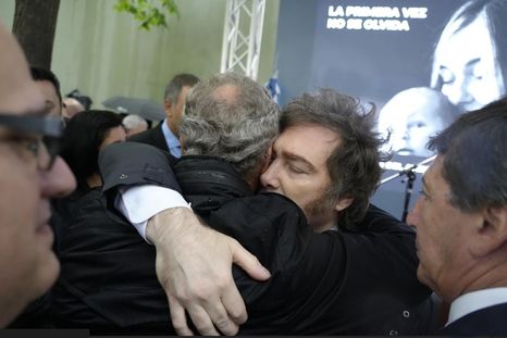 Javier Milei en el acto que organizó la Embajada de Israel. Javier Milei en el acto que organizó la Embajada de Israel.
