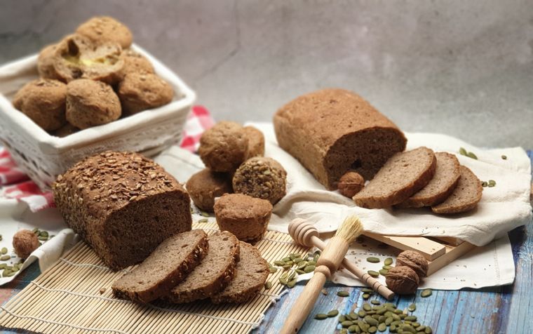 Estos panes son esponjosos y saludables. Foto: Archivo