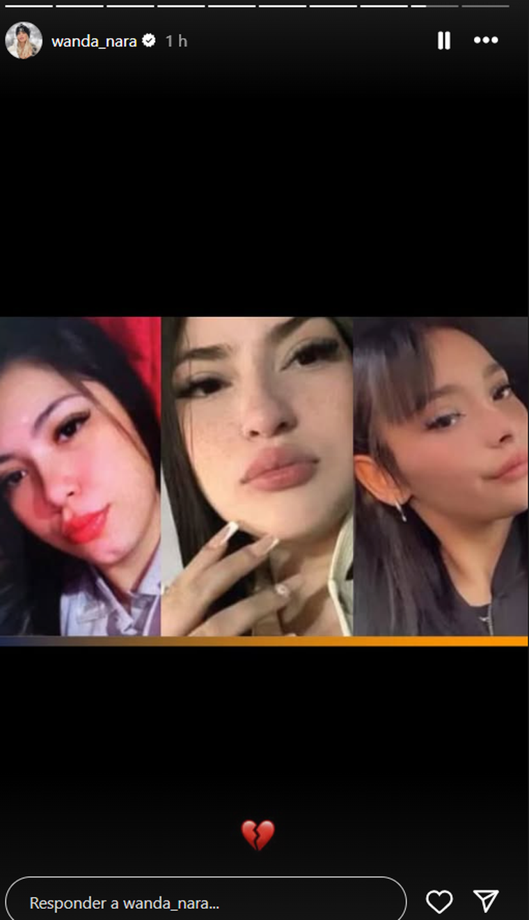 El posteo de Wanda Nara. El posteo de Wanda Nara.