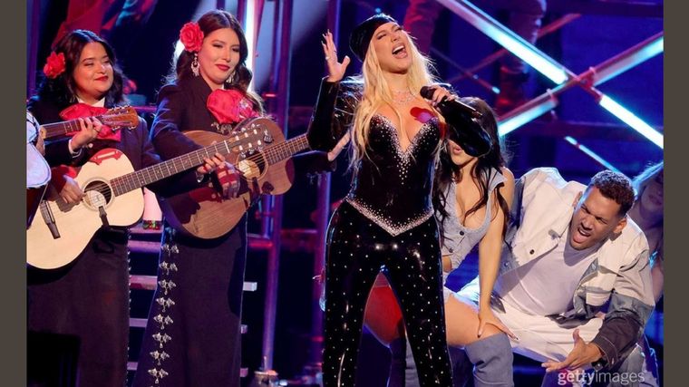 Christina Aguilera En la noche de los Latin Grammy 2022 Foto: Fuente: Imagen / Gettyimagesentertainment: Kevin Miller / Ethan Miller / Rodrigo Varela