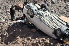 Así quedó el auto de la víctima tras el accidente.&nbsp;