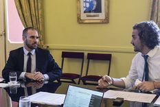 Cafiero y el ministro de Economía, Martín Guzmán.