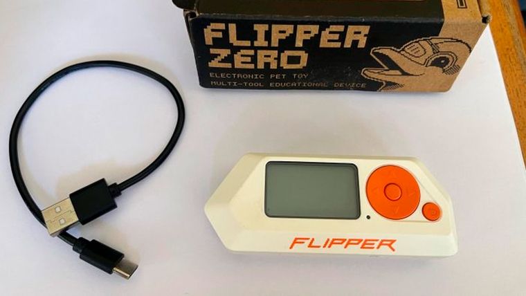 Flipper, el dispositivo secuestrado. Foto: Ministerio de Seguridad