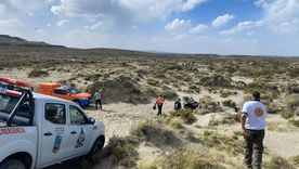 Se desplegó un intenso operativo en la zona donde desaparecieron los jubilados. Se desplegó un intenso operativo en la zona donde desaparecieron los jubilados.