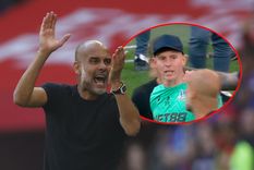 Guardiola discutió con el arquero de Crystal Palace tras la derrota en la final. Foto: EFE y captura ESPN Guardiola discutió con el arquero de Crystal Palace tras la derrota en la final. Foto: EFE y captura ESPN