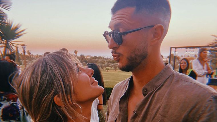 Guido Rodríguez y Guadalupe Ramón Amor en Indonesia. Foto: @guiido_rodriguez