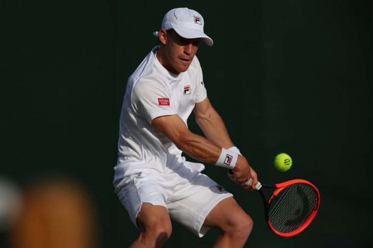 Diego Schwartzman ganó en su debut en Wimbledon. Foto: EFE