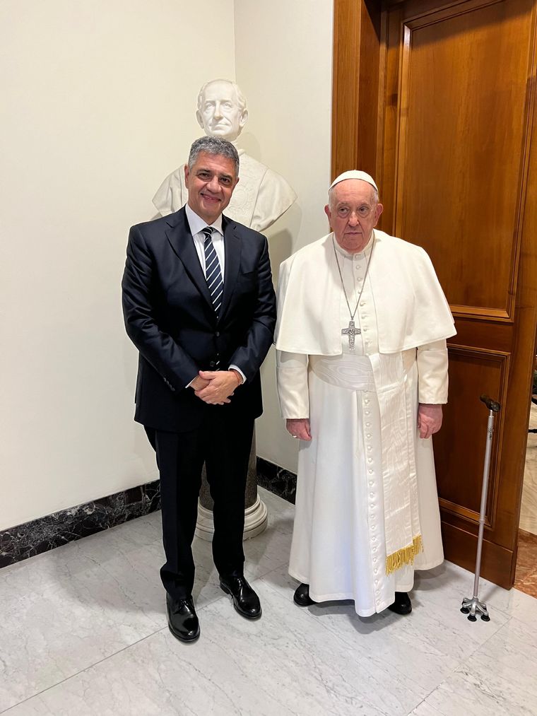 Jorge Macri y el Papa Francisco Foto: Gobierno de la Ciudad