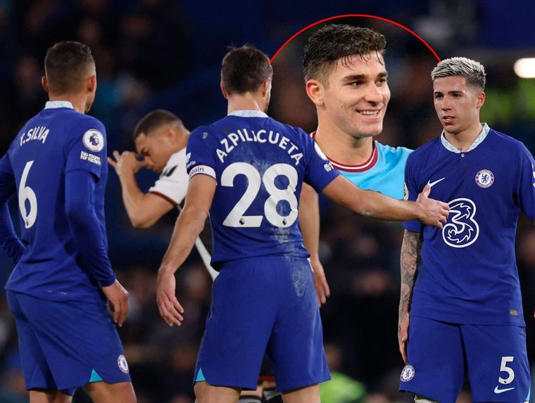 Un compañero de Enzo Fernández en el Chelsea apuntó contra The Best por Julián Álvarez.