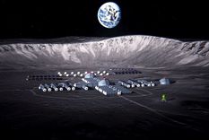 Boceto de la Estación Lunar Científica Internacional. Foto: Captura de pantalla