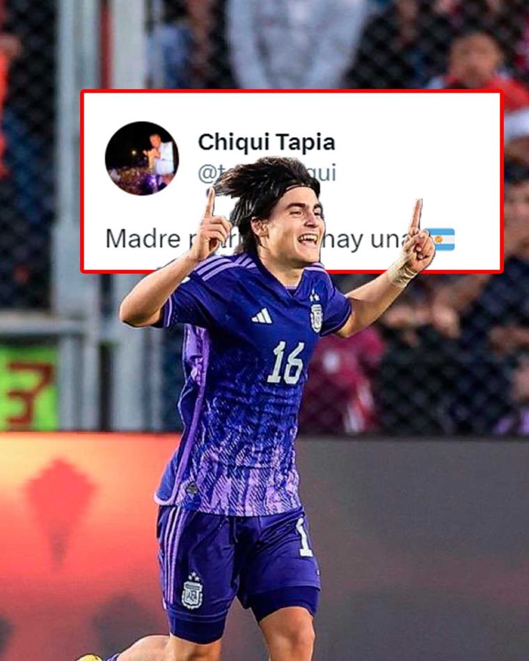 Chiqui Tapia y una chicana a España y México tras el golazo de Luka Romero