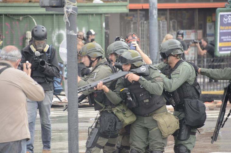 El Gobierno destacó el cumplimiento del protocolo antipiquete en el centro porteño Foto: MDZ