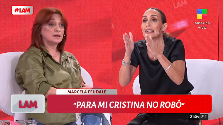 Las panelistas se cruzaron fuertemente. Foto: captura de pantalla/ América TV. Las panelistas se cruzaron fuertemente. Foto: captura de pantalla/ América TV.