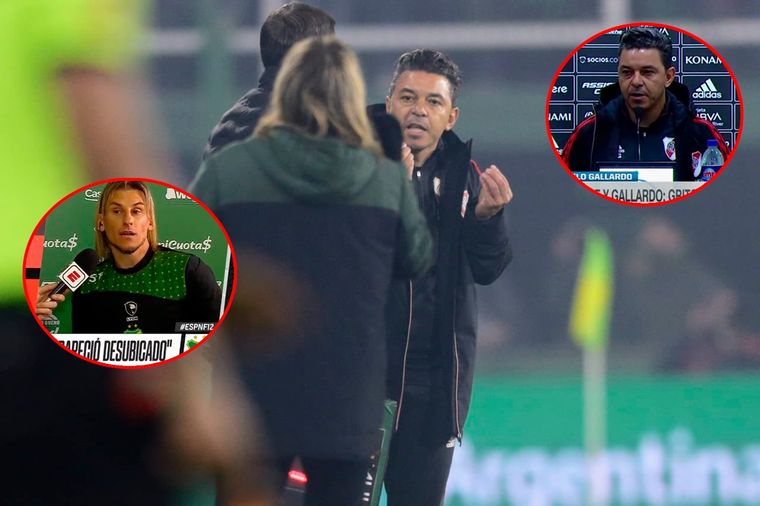 Luego del partido, Gallardo le había bajado el tono a la discusión que tuvo con Beccacece.