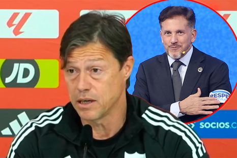 Matías Almeyda cruzó a Alejandro Domínguez por sus dichos de la Finalissima. Matías Almeyda cruzó a Alejandro Domínguez por sus dichos de la Finalissima.