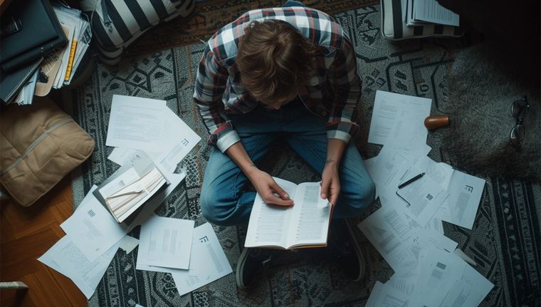 La clase media saca cuentas y agudiza su ingenio para sobrevivir Foto: Imagen generada con Midjourney