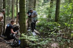 Los detectoristas trabajando en el lugar Foto: Swietokrzyska Grupa Eksploracyjna