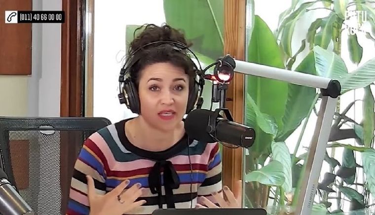 Julia Mengolini, en el centro de las críticas de los libertarios Foto: Captura de video Futurock