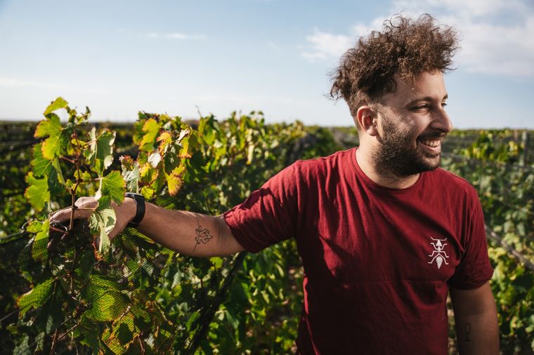 Fede Gambetta, un joven que promete mucho para la vitivinicultura Mendocina del futuro. Foto: Gentileza