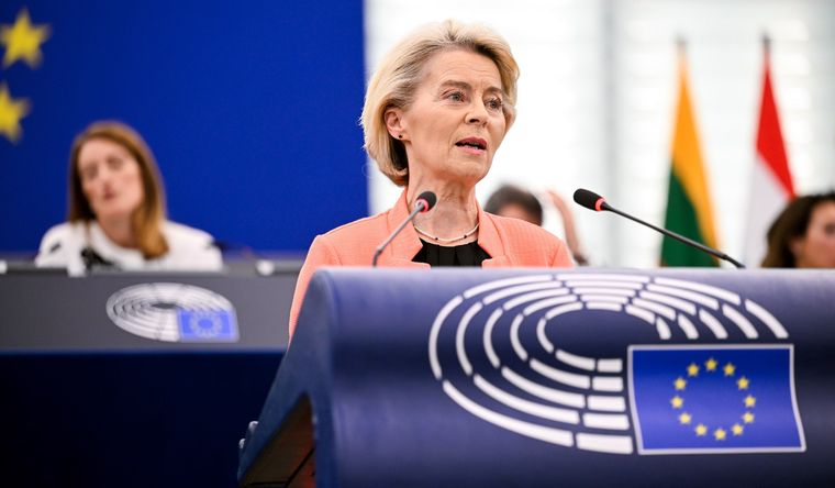 La presidenta de la Comisión Europea, Ursula von der Leyen. Foto: EFE La presidenta de la Comisión Europea, Ursula von der Leyen. Foto: EFE