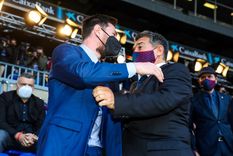 Laporta se ha encontrado con algunos inconvenientes para resolver la renovación de Leo Messi Foto: FC Barcelona