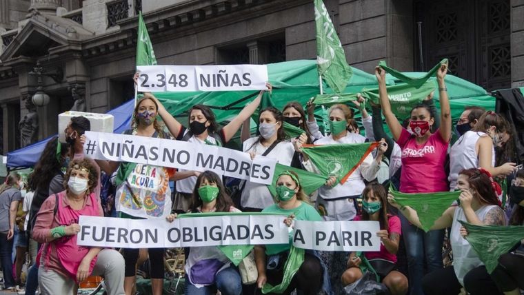 La Ley que contempla la IVE era una de las demandas de diversos sectores sociales. Foto: Télam