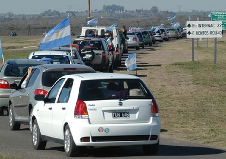 Gualeguaychu protestó contra la pastera Botnia. Foto: NA