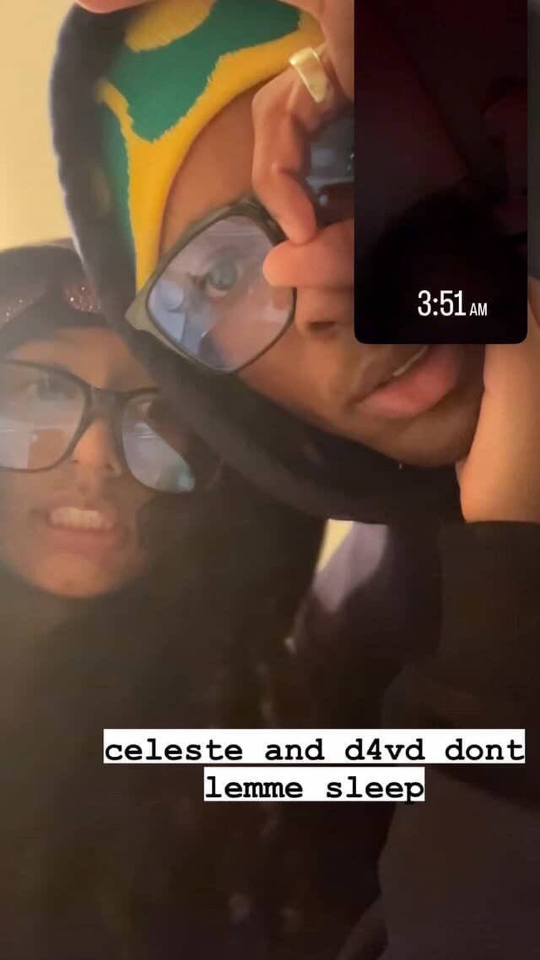 Captura de pantalla de Instagram que pertenecería a D4vd y Celeste Rivas. Créditos: X / MatoriRodeo Captura de pantalla de Instagram que pertenecería a D4vd y Celeste Rivas. Créditos: X / MatoriRodeo