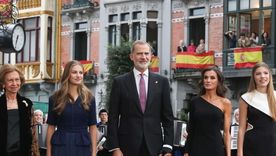 El trío real más glamoroso del momento es el de la Reina Letizia y sus hijas, Leonor y Sofía Foto: Instagram