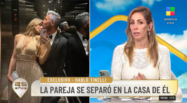 La pareja se separó tras de común acuerdo. Foto: captura de video/ América TV. La pareja se separó tras de común acuerdo. Foto: captura de video/ América TV. 