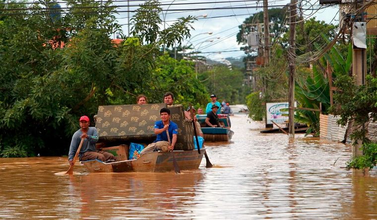 Bolivia sufre grandes inundaciones y una catástrofe humaniraria. Foto Efe